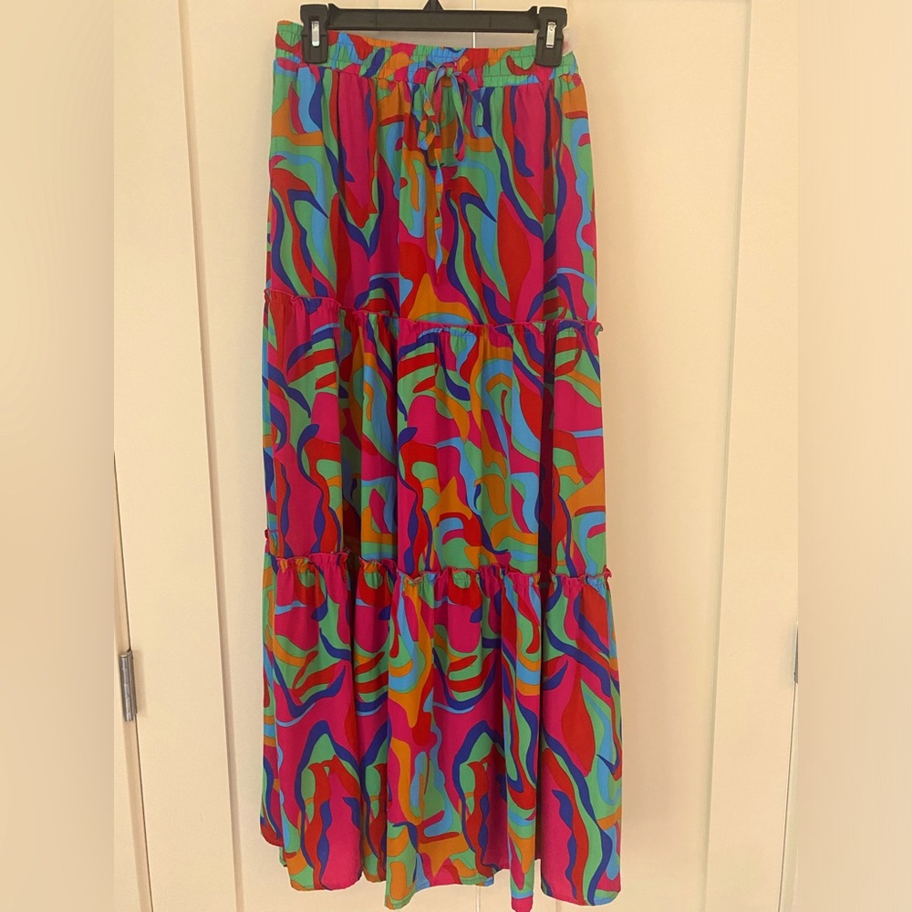 Multicolor maxi skirt
